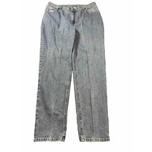 Lee Plus Jeans Womens 20W Long Straight Cut Stretch Elastic Blue Casual Mid Rise